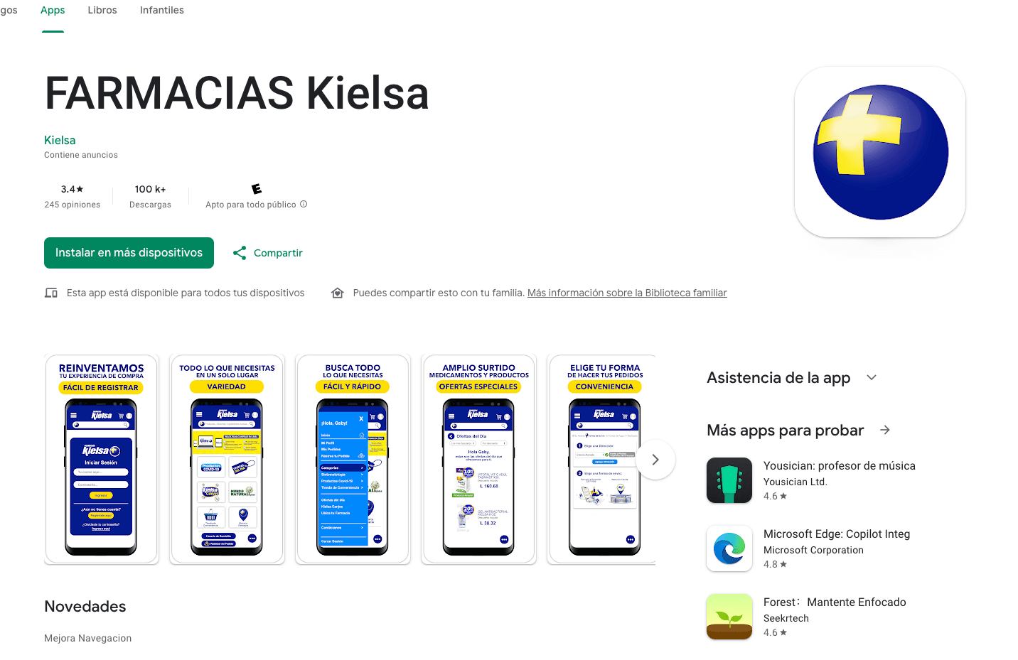 Desarrollador Fullstack — Farmacias Kielsa (App móvil)